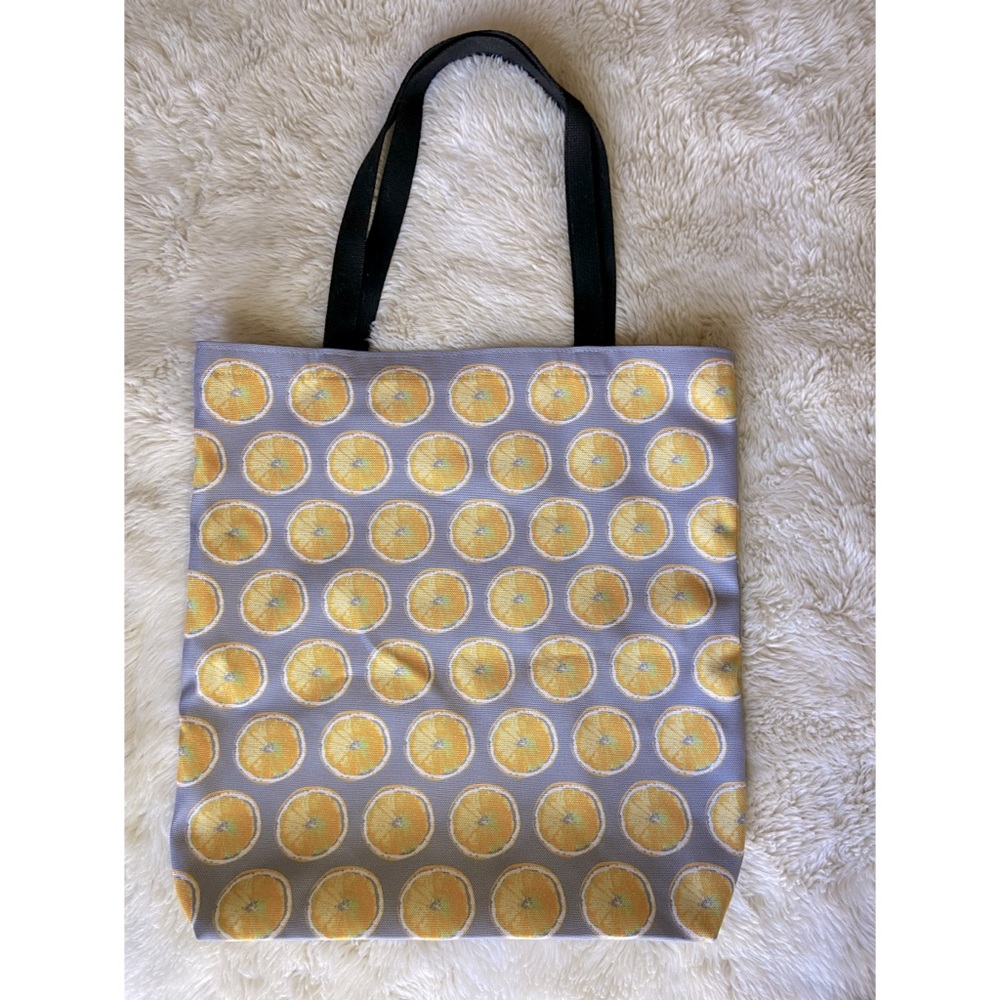 Lemon Print Tote Bag